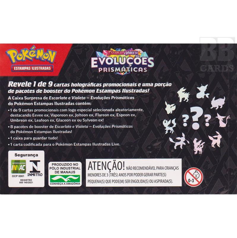 Pokemon Evoluções Prismáticas Caixa EV 8.5 Surpresa Em Português